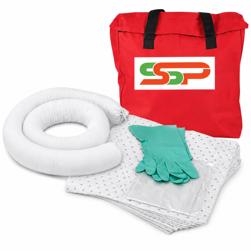 TROUSSE DE DÉVERSEMENT D’HUILE ET DE PRODUITS PÉTROLIERS – 5 GAL - SKO-BR