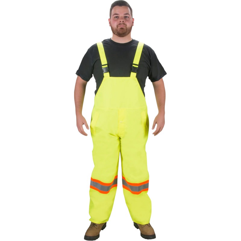 Salopette imperméable RZ1000, Polyester lime HV SGM203