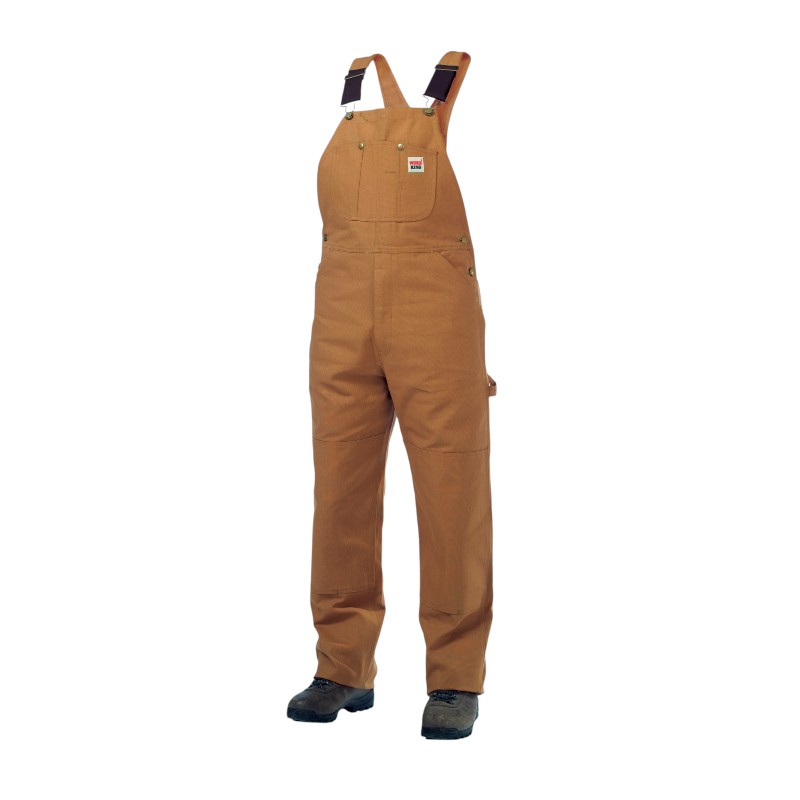 SALOPETTES EN CANEVAS TOUGH DUCK BRUN