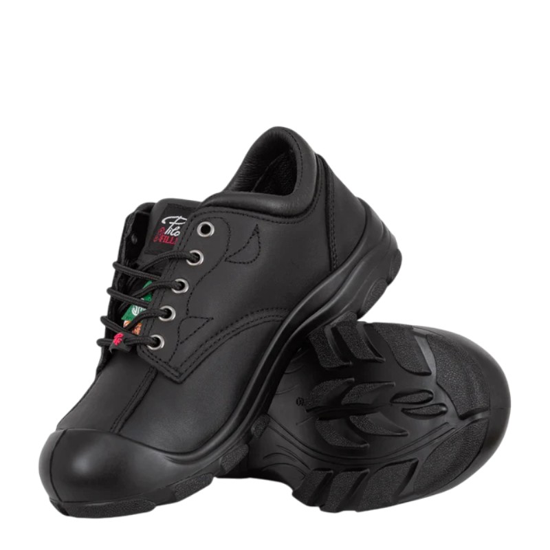 SOULIERS PILOTE ET FILLE NOIR PFS557