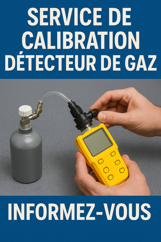 SERVICE DE CALIBRATION DÉTECTEUR DE GAZ