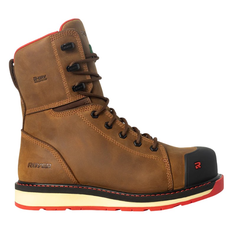 BOTTES IRONBOLT 8PO ROYER BRUNE : bottes de sécurité fiables, conçues pour résister aux environnements exigeants avec style et confort.