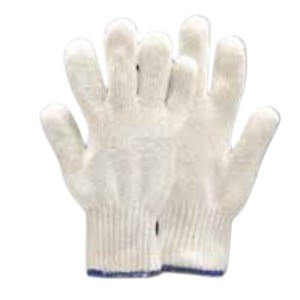 Gants en tricot blanc Gantec : souplesse et confort pour tâches légères, parfaits pour une protection simple et efficace.