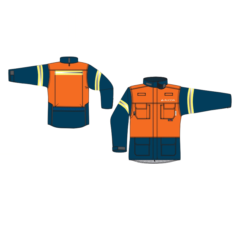 Manteau 3 en 1 anti-métal en fusion : sécurité maximale, doublure amovible et design ergonomique pour travaux à risques élevés.