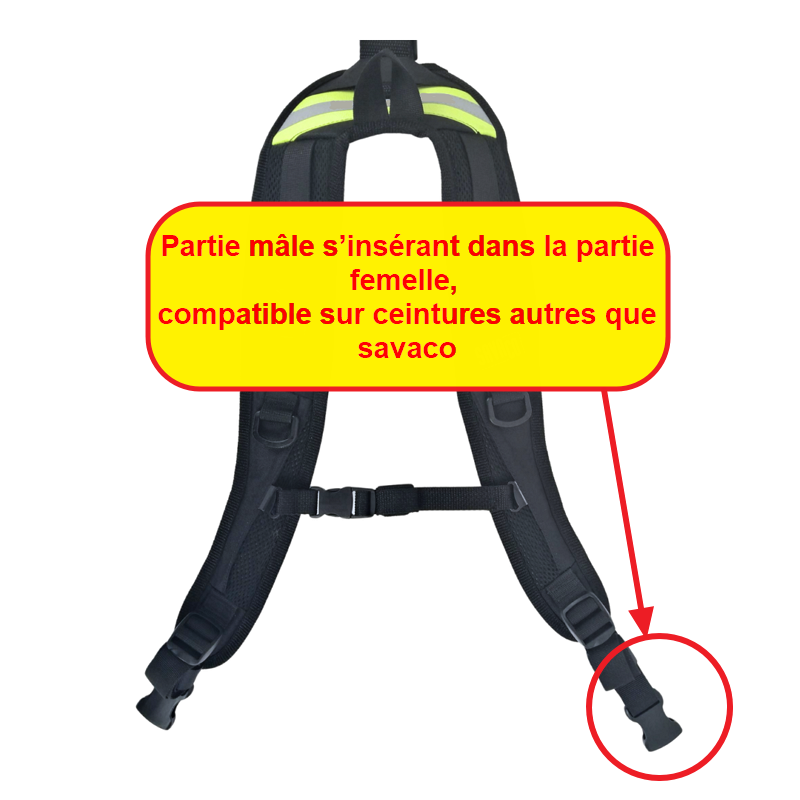 FIXATION CLIP ET VELCRO A LA CEITURE VERSAFLO ADAPT04