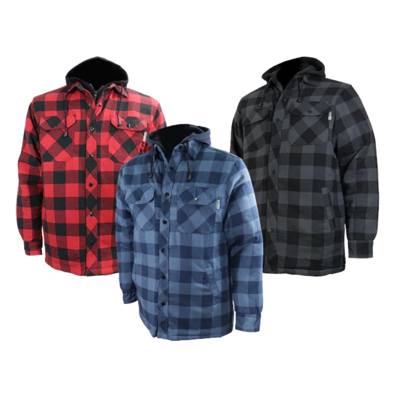 CHEMISE DE TRAVAIL DOUBLÉE AVEC CAPUCHON