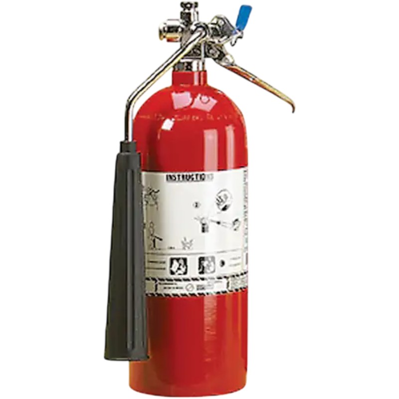 Extincteur 15lbs CO2 EXT-N15C efficace pour feux électriques. Distribuer par Services Sécur Plus.
