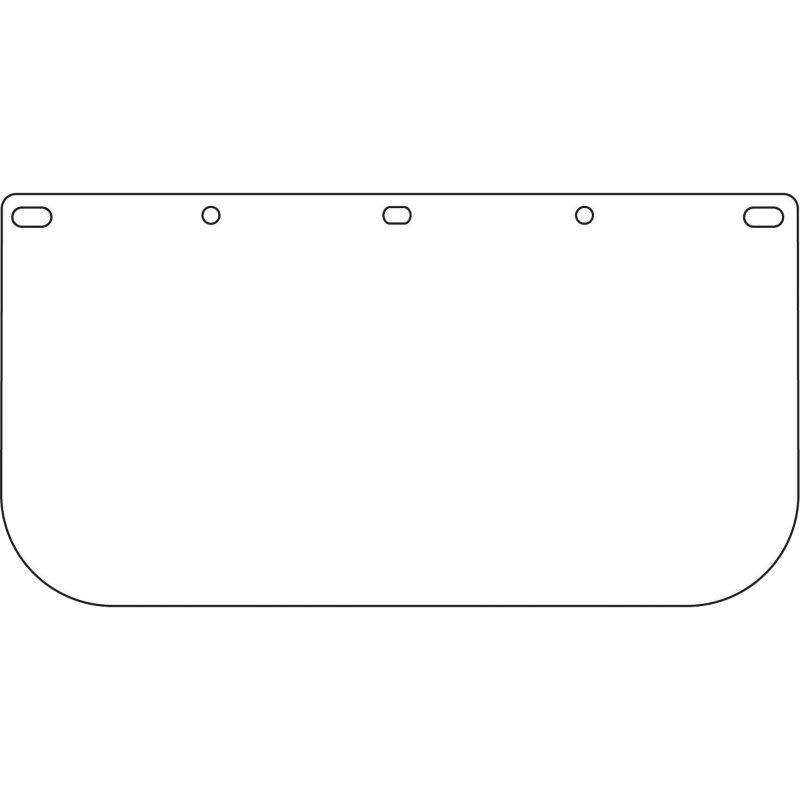 Visière pour écran facial Dynamic offrant protection et visibilité claire. Distribuer par Services Sécur Plus.