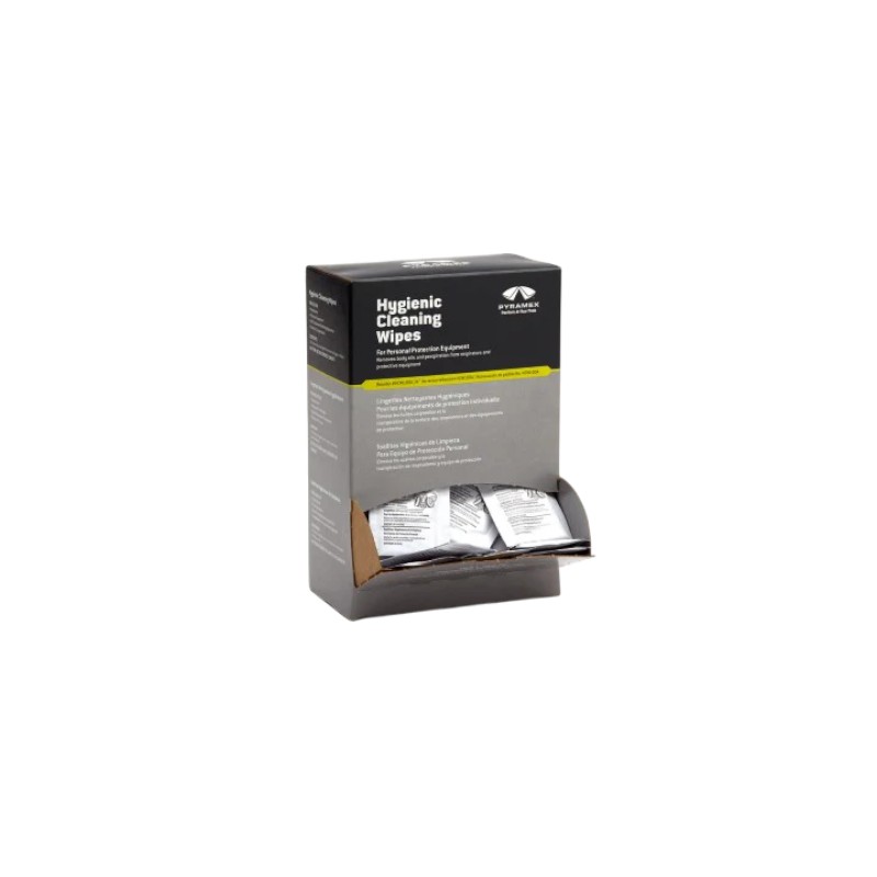 Lingettes hygiéniques sans alcool Pyramex pratiques et sécuritaires. Distribuer par Services Sécur Plus.