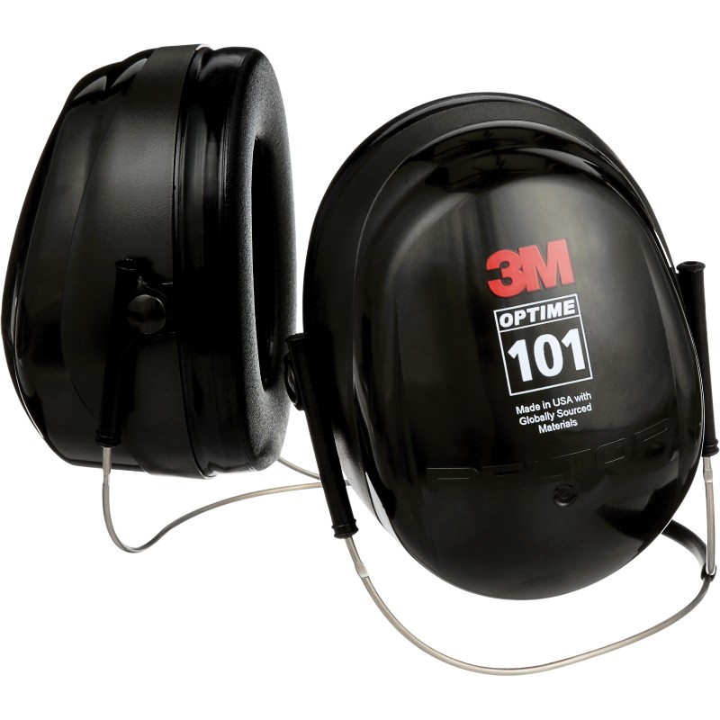 Protecteur d'oreille Peltor Optime 101 26 NRR dB H7B offrant une protection auditive efficace en milieu bruyant.