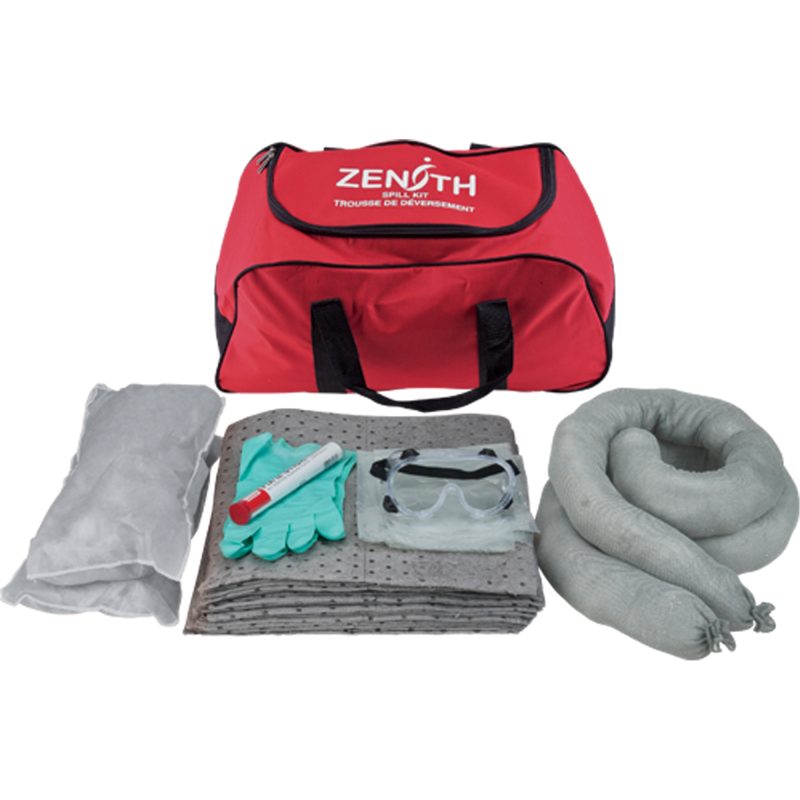 Trousse de lutte contre les déversements véhicules complète et efficace. Distribuer par Services Sécur Plus.