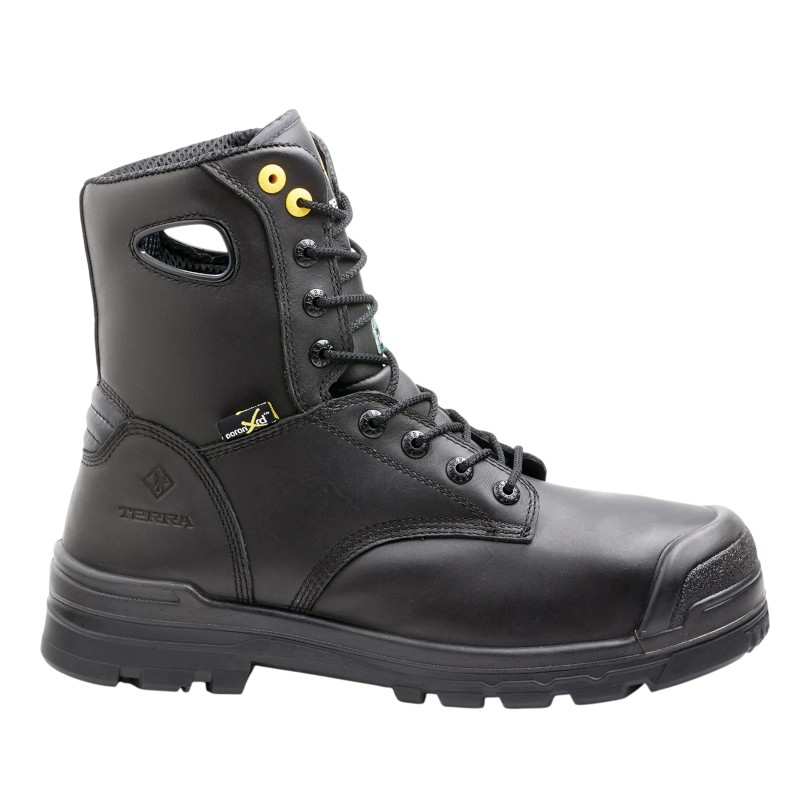 Découvrez les bottes Terra Paladin métatarsienne interne, alliant sécurité, confort et durabilité pour les travailleurs professionnels.