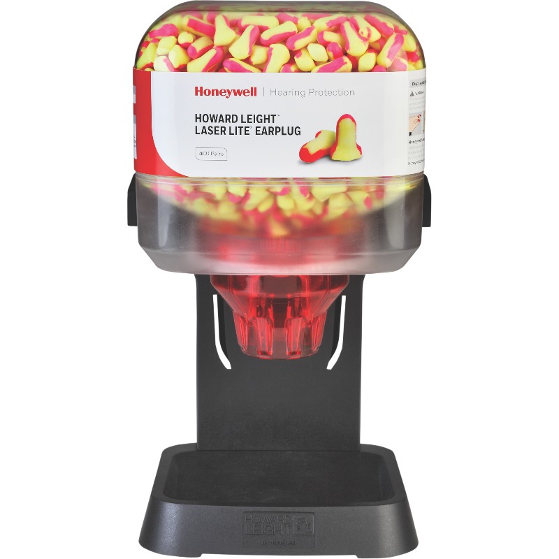 Découvrez le distributeur de bouchons d’oreille prérempli Laser Lite, conçu pour faciliter la distribution et encourager le port des EPI.