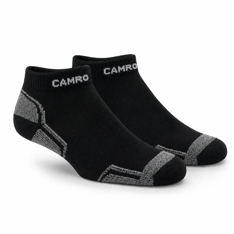 Découvrez les bas courts Ultra Confort et Robust Camro, conçus pour garder vos pieds au sec et confortables toute la journée.