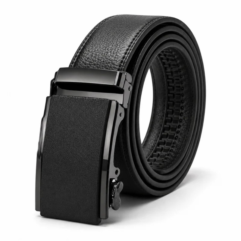 Découvrez la ceinture en cuir Robust avec boucle automatique, conçue pour allier élégance, résistance et praticité au travail comme à la ville.