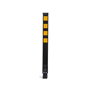 La balise noire de 4 po permet de délimiter efficacement une piste cyclable tout en contribuant à guider les usagers sur la chaussée.