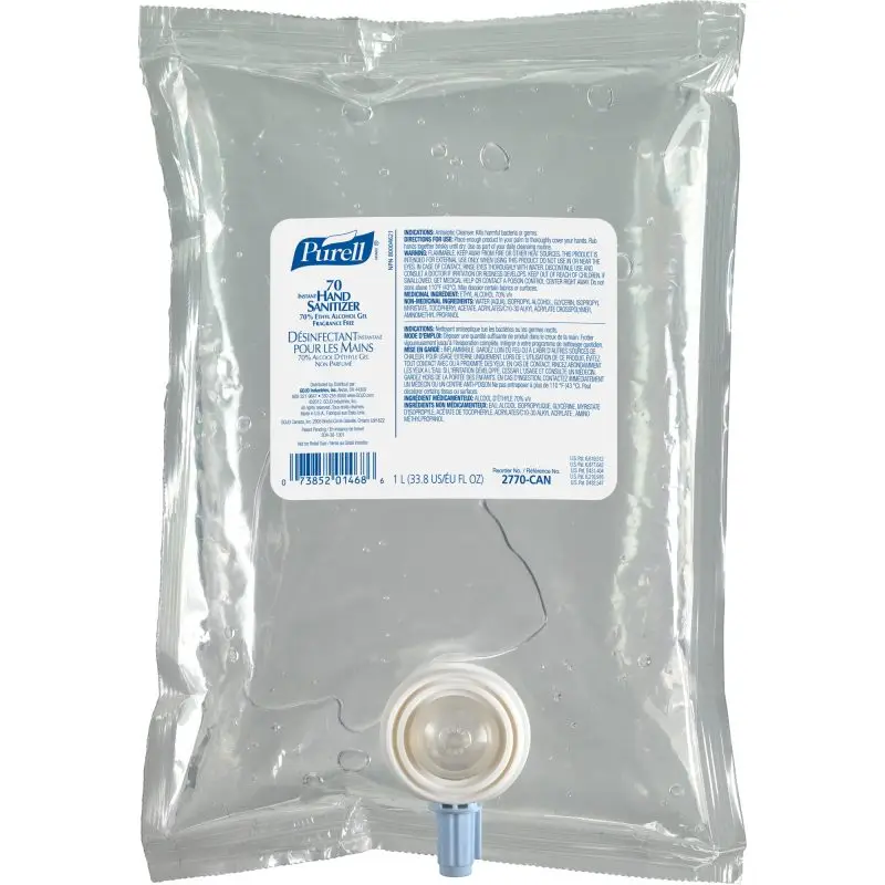 Le gel désinfectant NXT Advanced aide à nettoyer efficacement les mains sans eau ni savon, idéal pour les milieux professionnels achalandés.