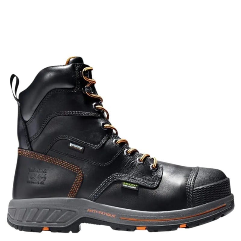 Bottes de travail Timberland Endurance A1WUT imperméables avec métatarse interne, idéales pour une protection accrue dans les milieux industriels exigeants.