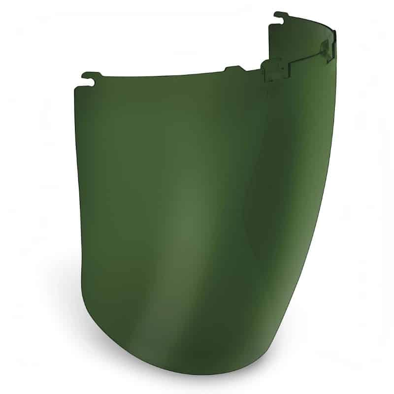 Lentille Miller 288276 vert foncé teinte 3, idéale pour remplacer une lentille usée et maintenir une protection efficace dans les environnements de travail.