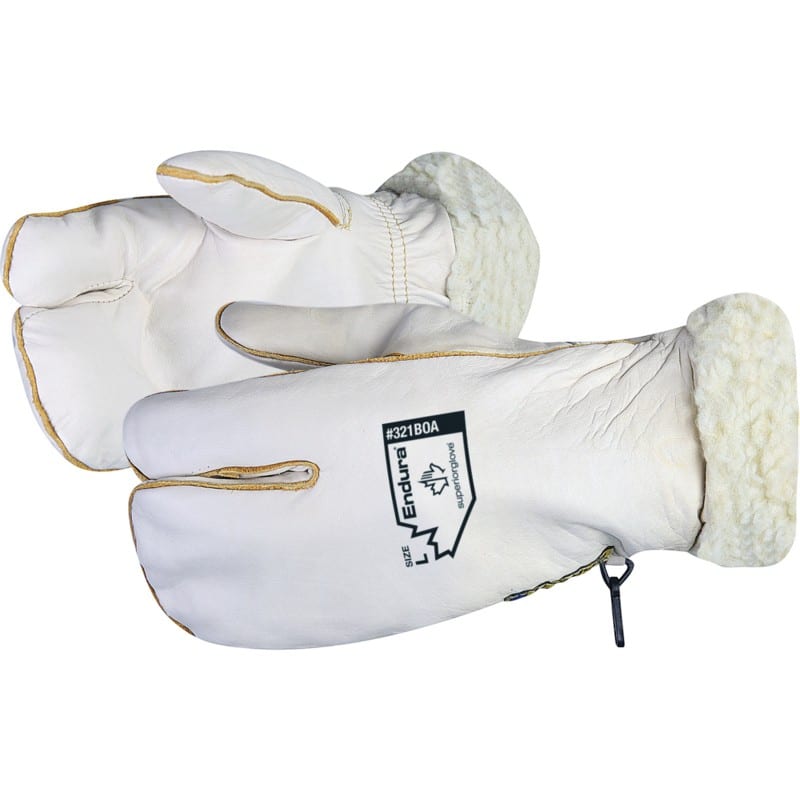 La mitaine d’hiver Endura 321BOA en cuir fleur de vache procure chaleur, résistance et confort pour les travaux extérieurs par temps froid.