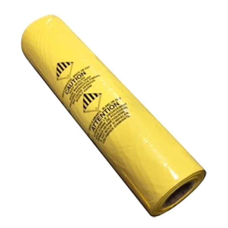 Le sac X-Guard WRA341205 jaune de 33 x 50 cm offre une solution pratique pour recueillir et identifier les déchets contaminés.